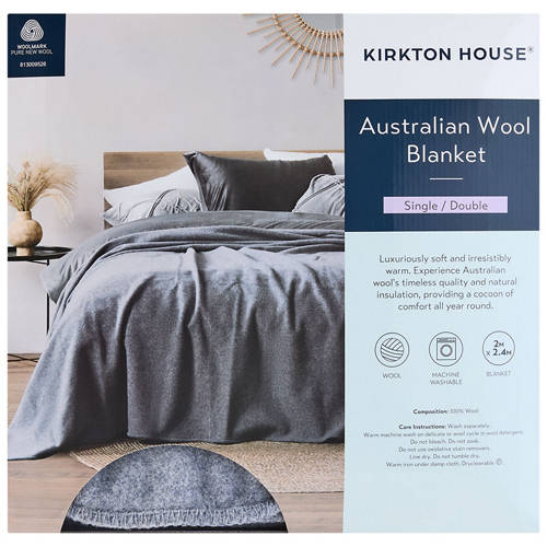 Front shot 3, Australian Wool Blanket Single Bed or Double Bed