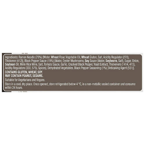 Ingredients 1, Black Pepper Bowl