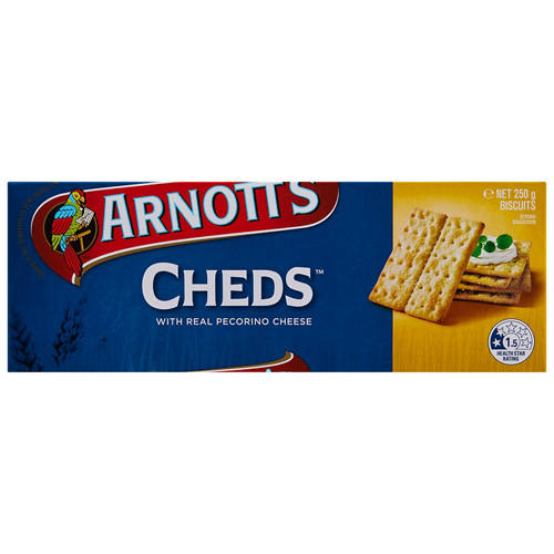 Front shot 2, Cheds Crackers 250g