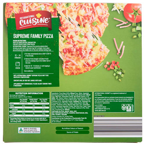 Front shot 3, Supreme Family Pizza 500g