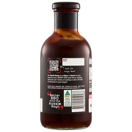 Front shot 2, Sweet Honey BBQ Sauce 550g