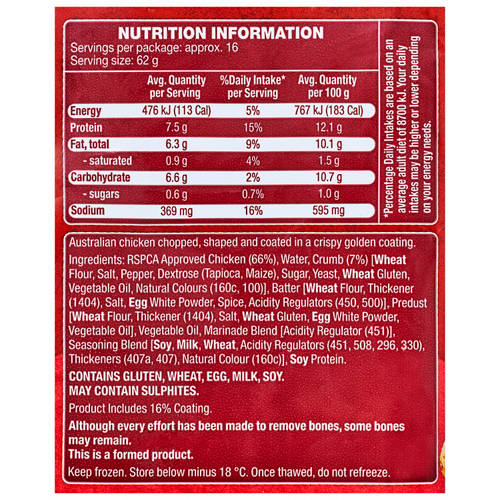 Nutrients 1, Chicken Dippers 1kg