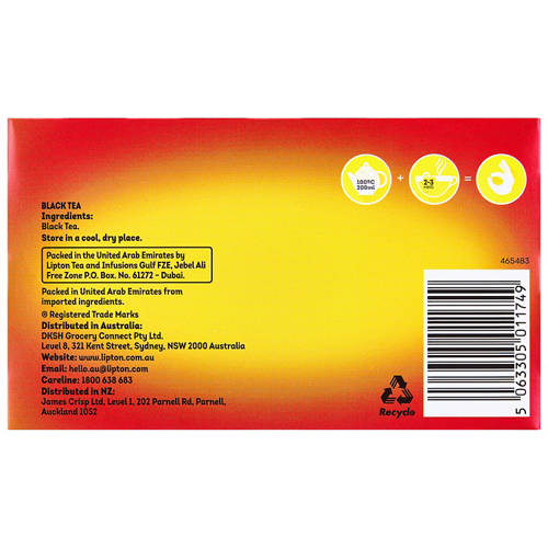 Front shot 3, English Breakfast Tea 50 Bags 100g