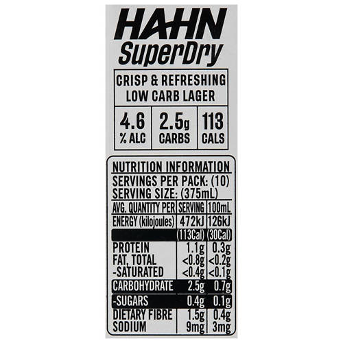 Nutrients 1, Super Dry 10 Pack 375ml