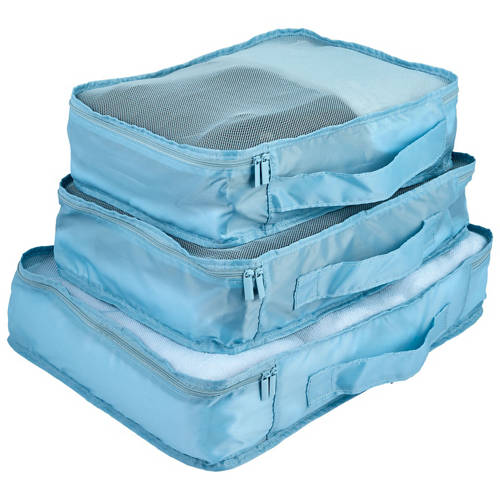 Front shot 3, Packing Cubes 5 Pack or Compression Packing Cubes 3 Pack