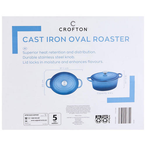 Front shot 5, 26cm Cast Iron Oval Roaster