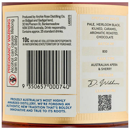 Ingredients 1, Single Malt Whisky