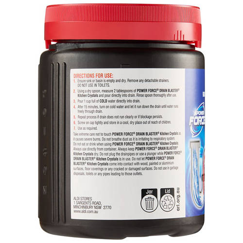 Front shot 3, Drain Cleaner Crystals 500g Assortment