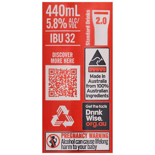 Front shot 4, Sparkling Ale 4 Pack 440ml