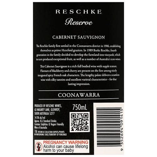 Nutrients 1, Coonawarra Cabernet Sauvignon 2024
