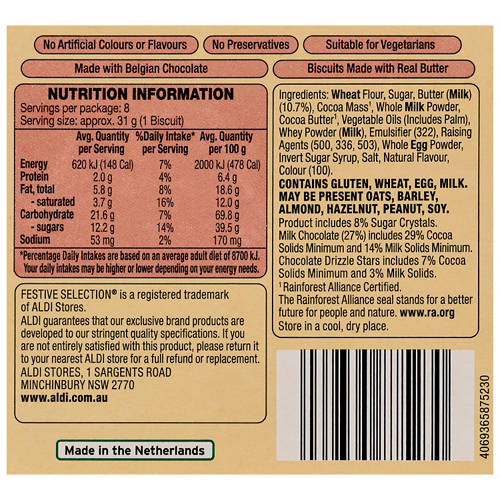 Nutrients 1, Chocolate Drizzle Stars 250g