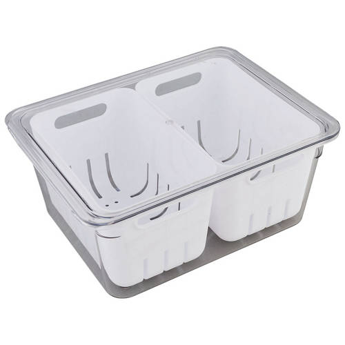 Front shot 2, Fridge Storage with Colander