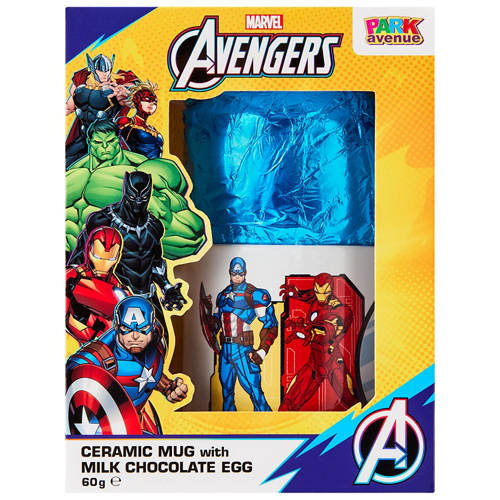 Front shot 2, Avengers Kids Mug and Egg Gift Set 60g