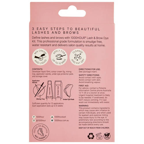 Front shot 4, Eyelash & Brow Dye Kit