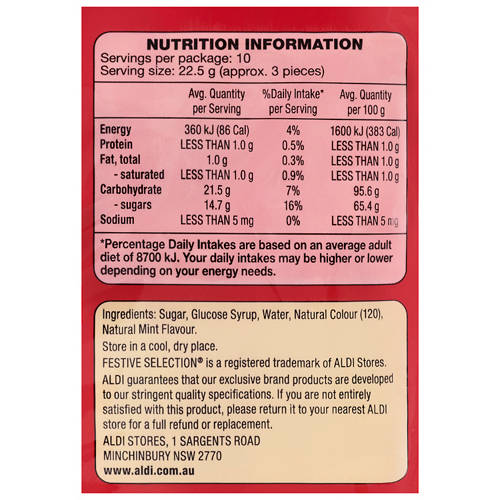 Nutrients 1, Candy Canes Peppermint 225g