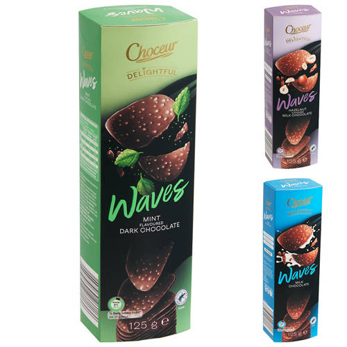 Group 1, Dark Chocolate Waves Mint 125g