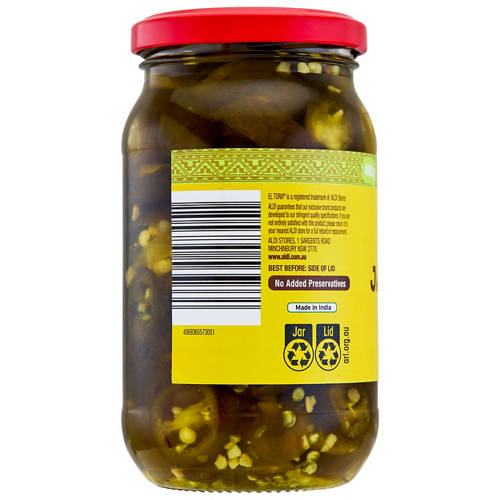 Front shot 3, Hot & Sweet Jalapenos 440g