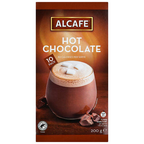 Front shot 2, Hot Chocolate Sachets 10 Pack 200g