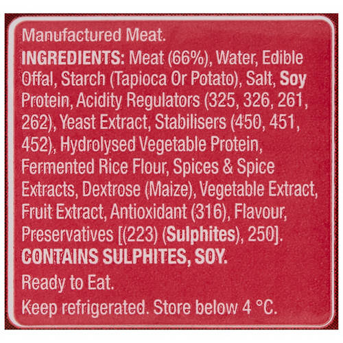 Ingredients 1, Polony Classic 1kg