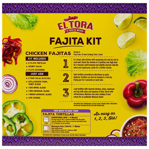 Front shot 3, Fajita Meal Kit 480g