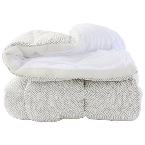 Front shot 2, Airflow Jacquard Queen Size Mattress Topper