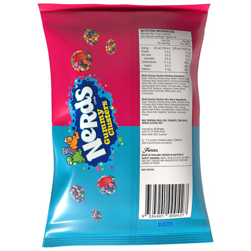 Front shot 2, Gummy Clusters Share Pack 225g