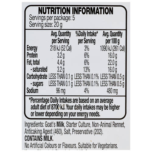 Nutrients 1, Goats Cheese Crumbles 100g