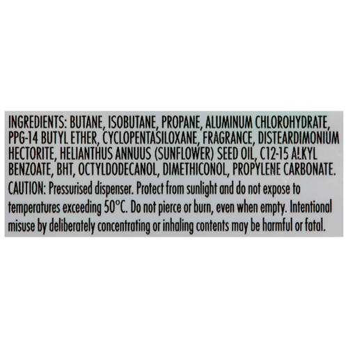 Ingredients 1, Anti Perspirant Deodorant 2 x 145g