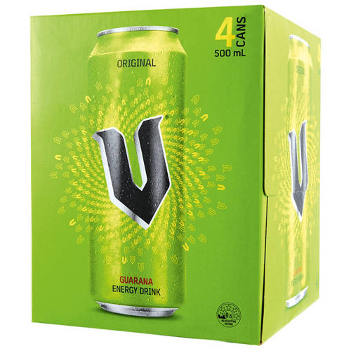 V Energy Drink 4  Pack 500ml