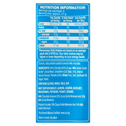Nutrients 1, Chocolate Salted Pretzel 110g