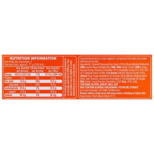 Nutrients 1, Summer Delight Caramel 4 Pack 400ml