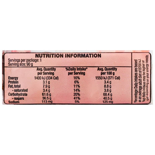 Nutrients 1, Iced Christmas Cake 90g
