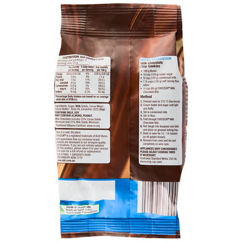 Front shot 2, Milk Chocolate Baking Bits 200g