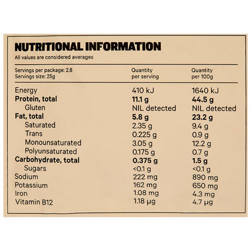 Nutrients 1, Air Dried Steak Sea Salt 70g