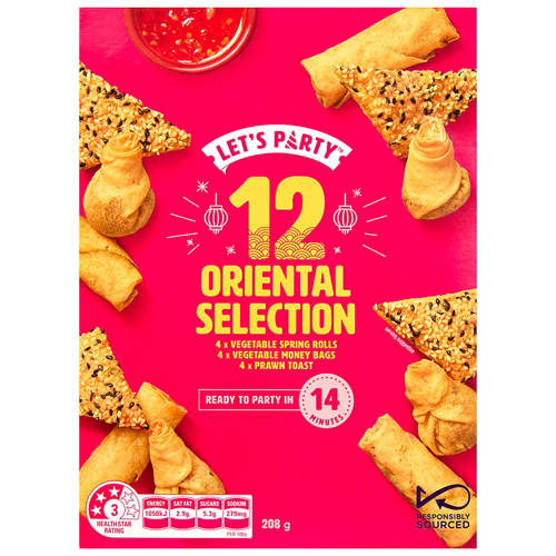 Front shot 2, Oriental Selection 12 Pack 208g