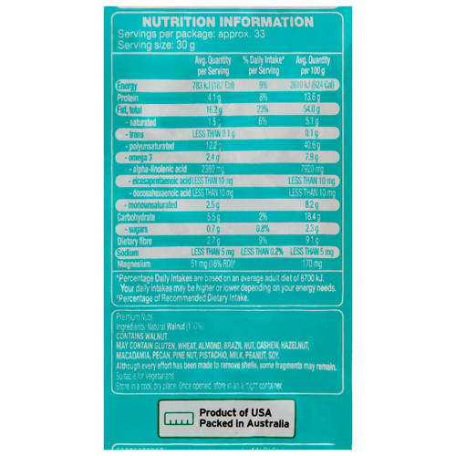 Nutrients 1, Natural Walnuts 1kg