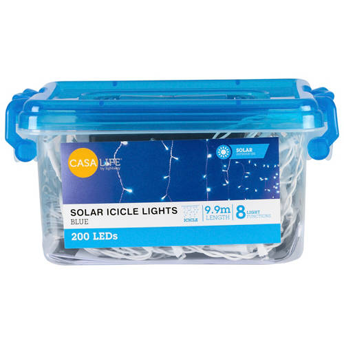Front shot 3, Solar Icicle Lights 200 Pack