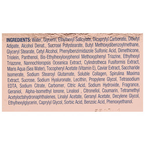 Ingredients 1, Caviar Collagen Pro Firming Face Cream 50ml