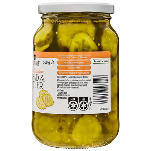 Front shot 3, Bread & Butter Pickles 500g