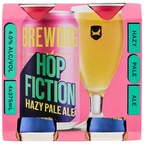 Front shot 2, Hop Fiction 4x375ml
