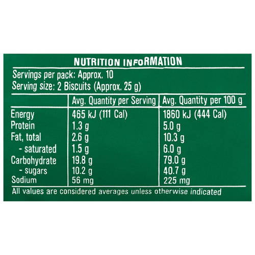 Nutrients 1, Gingernuts Biscuit 250g