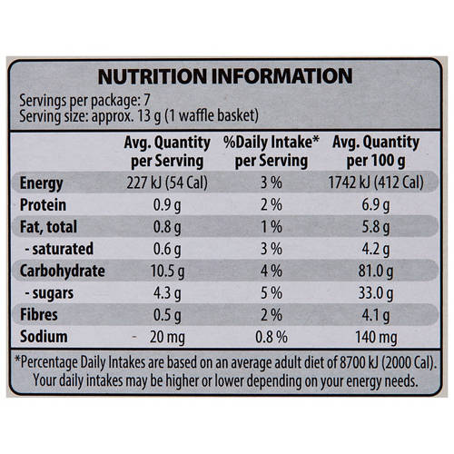 Nutrients 1, Natural Wafer Baskets 91g
