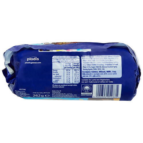 Front shot 3, Hobnobs Milk Chocolate 262g