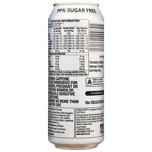 Front shot 2, Energy Drink Pine Lime 99% Sugar Free 500ml
