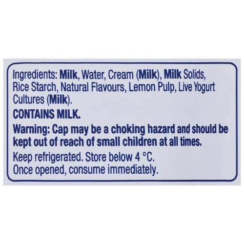Ingredients 1, No Added Sugar Vanilla Yogurt Pouch 110g