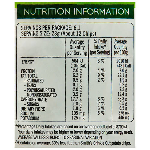 Nutrients 1, Sour Cream & Chives 170g