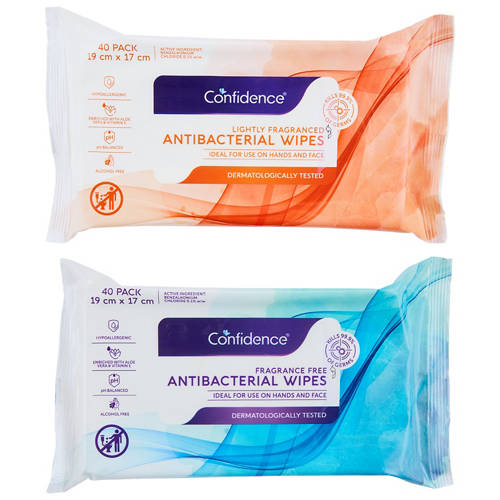 Group 1, Assorted Antibacterial Wipes 40 Pack
