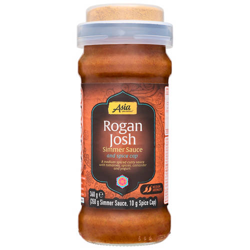 Front shot 2, Simmer Sauce with Spice Cap Rogan Josh 360g