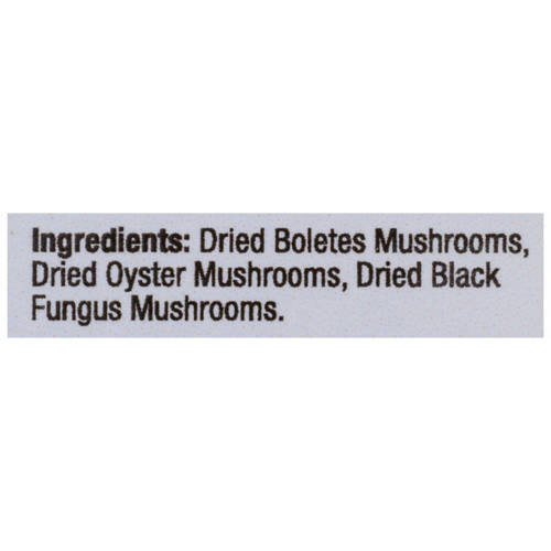 Ingredients 1, Mixed Forest Dried Mushrooms 50g