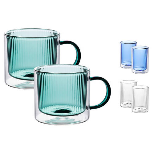 Group 1, Double Wall Glasses or Tea Cups 2 Pack